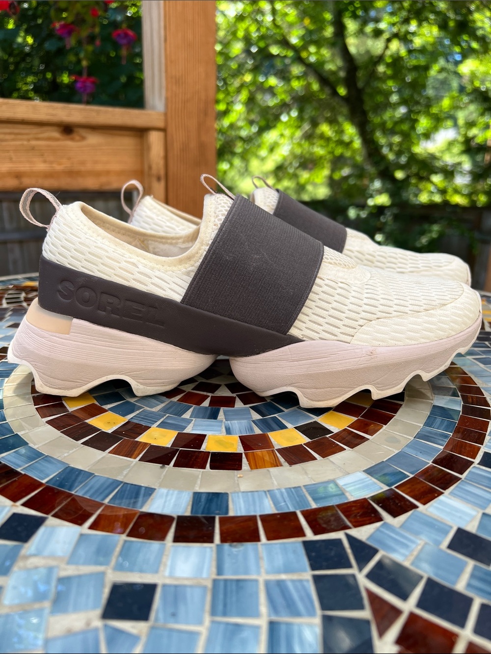 Sorel Slip-On Sneakers, Kinetic Impact Strap in Sea Salt, Pulse.